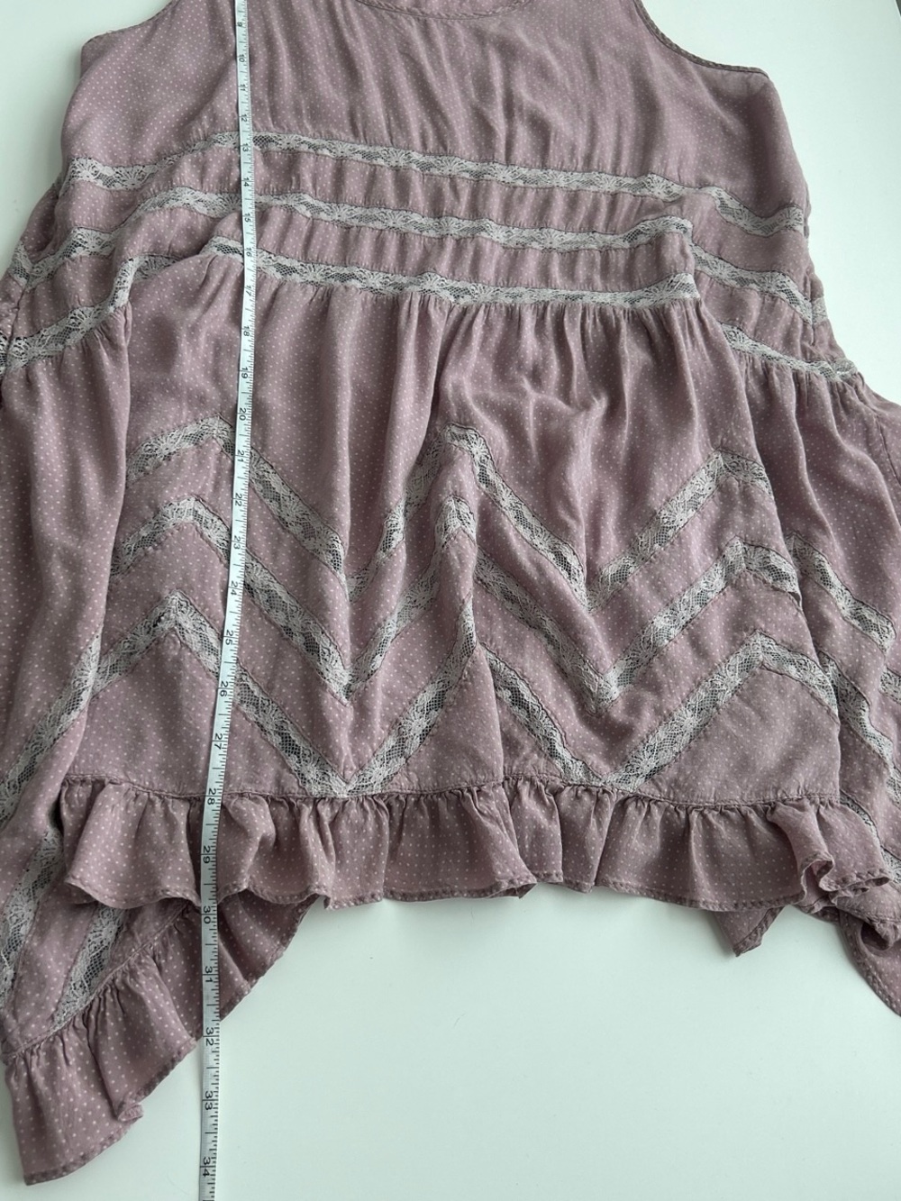 Free People Dusty Purple Ruffled Mini Dress - Picture 5 of 7